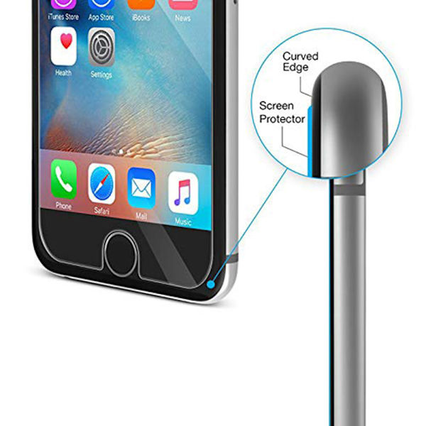 3-PACK iPhone 6/6S Standard Skärmskydd HD 0,3mm Transparent/Genomskinlig