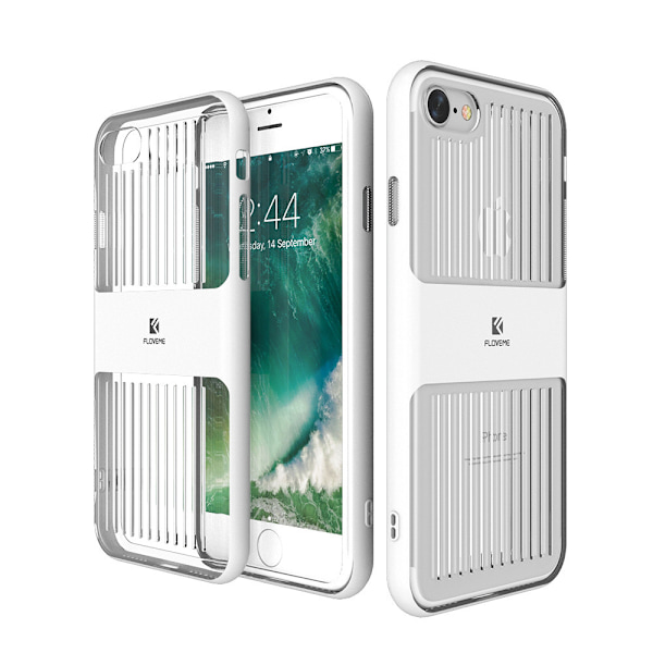 iPhone 6/6S PLUS - Praktiskt Skyddande FLOVEME Hybridskal Svart