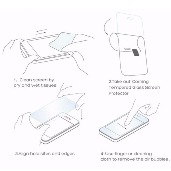 iPhone 12 Näytönsuoja Full Cover 0,3mm Transparent