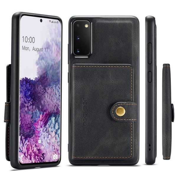 Samsung Galaxy S20 FE - Stilsäkert Praktiskt Skal med Kortfack Roséguld
