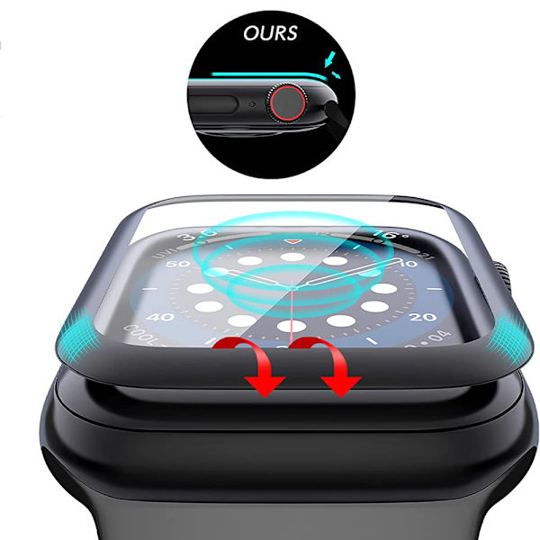 Apple Watch Series 7/8 41/45mm Skärmskydd 3D Transparent 45mm