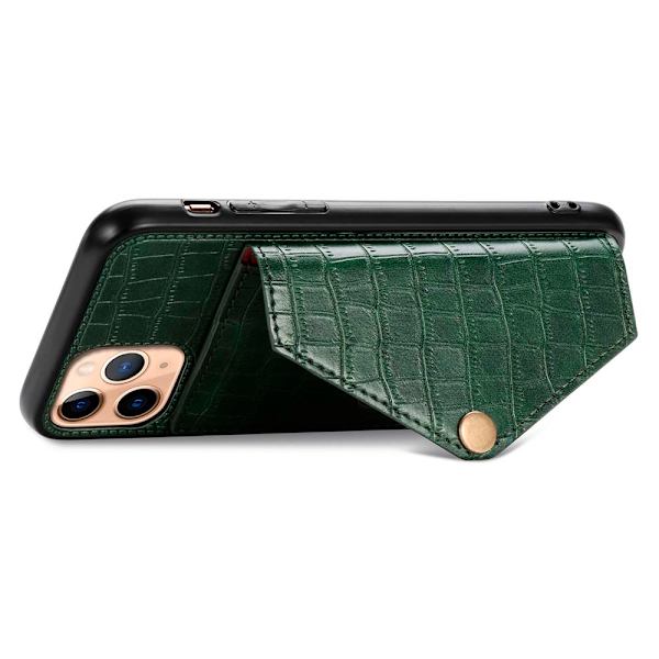 Skal med Korthållare - iPhone 11 Pro Max Röd