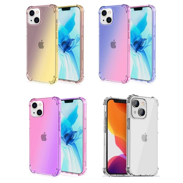 iPhone 13 - Stilsäkert Stötdämpande FLOVEME Skal Blå/Rosa