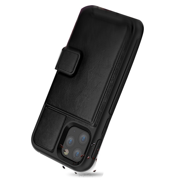 iPhone 11 Pro Max - Robust Skal med Kortfack Orange Orange