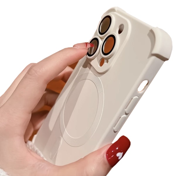 iPhone 13 Pro Max - Silikonecover med magnetisk stødbeskyttelse Mint