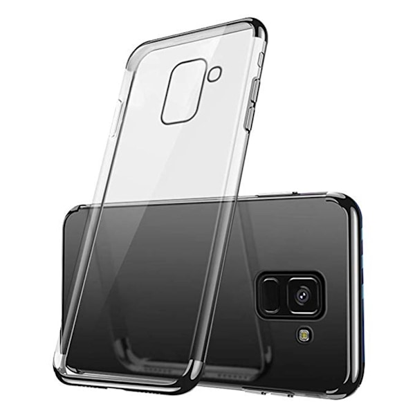 Silikonskal - Samsung Galaxy A8 2018 Silver Silver