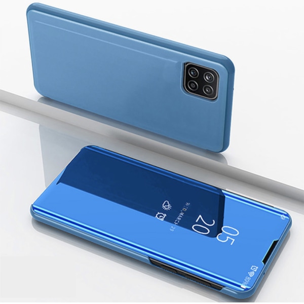 Samsung Galaxy A22 5G - Effektivt stilfuldt LEMAN etui Himmelsblå