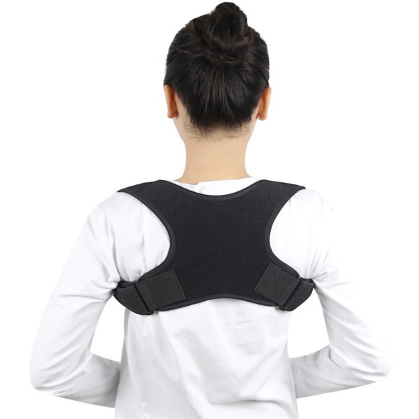 Komfortabel ryg- og skulderstøtte For bedre kropsholdning Svart
