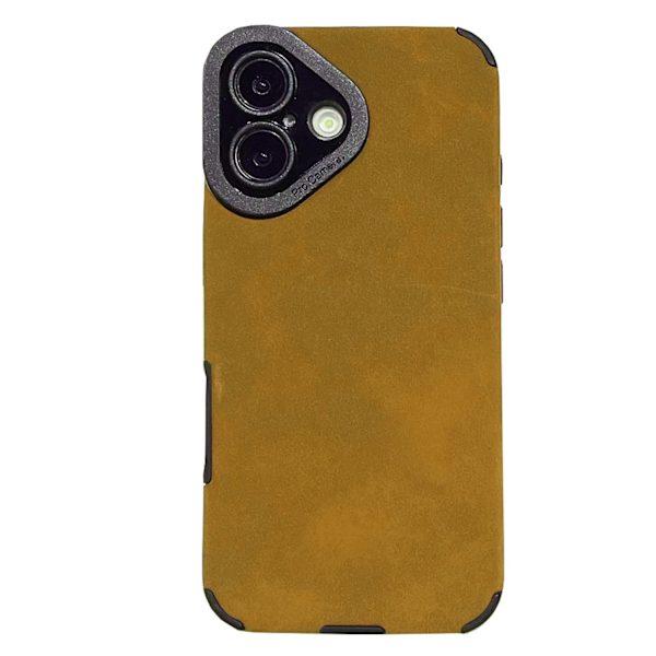 iPhone 16 Plus  Silikonskal i 8 Färger med Skydd för Kameran Khaki