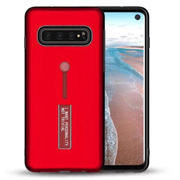 Samsung Galaxy S10E - Beskyttende stilfuldt cover Röd