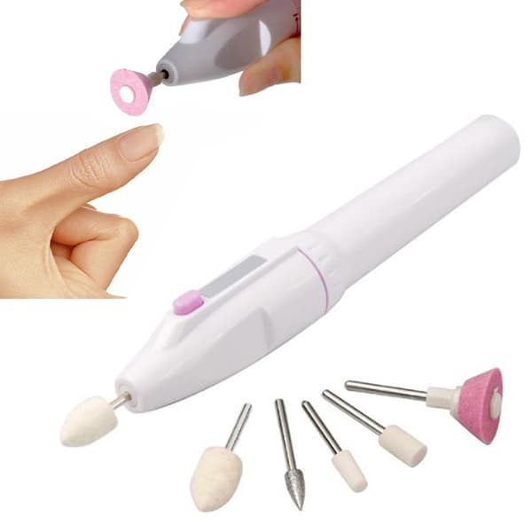 5 i 1 Neglesliber til Manicure & Pedicure Vit