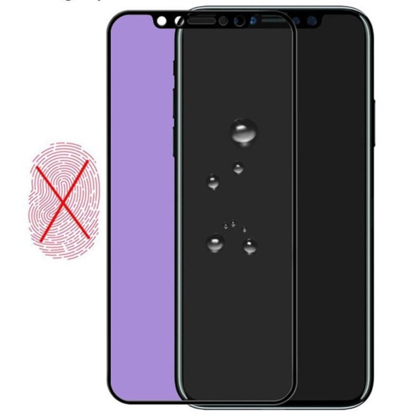 iPhone XS Max 3-PACK Skärmskydd Anti-Blueray 2.5D Carbon 9H 0,3m Transparent/Genomskinlig