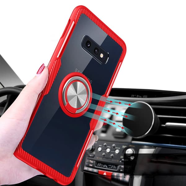 Skal med Ringhållare - Samsung Galaxy S10 Blå/Blå