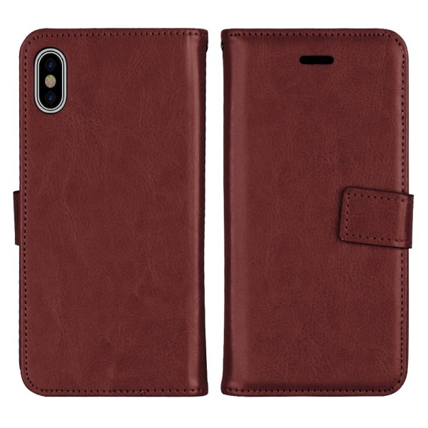 iPhone X/XS - Elegant Plånboksfodral (Jensen) Röd