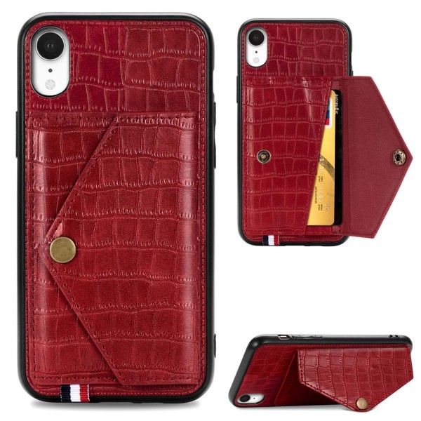 Skal med Korthållare - iPhone XR Blå Blå