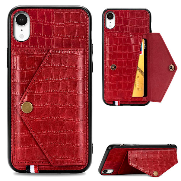 Skal med Korthållare - iPhone XR Brun Brun