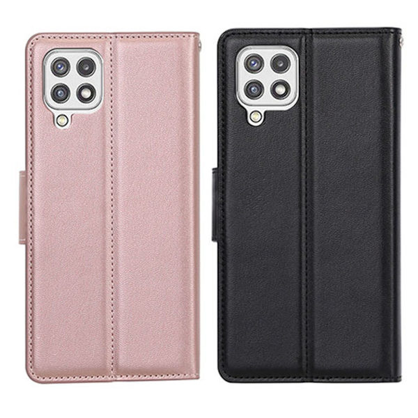 Samsung Galaxy A22 4G - Elegant HANMAN Plånboksfodral Svart