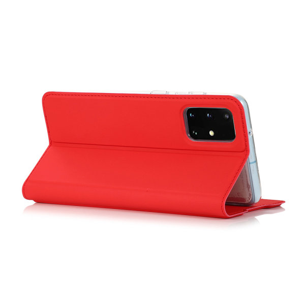 Praktisk pung etui - Samsung Galaxy A71 Röd