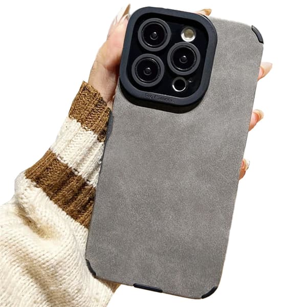 iPhone 16 Pro - Elegant Silikonskal med Kameraskydd Khaki