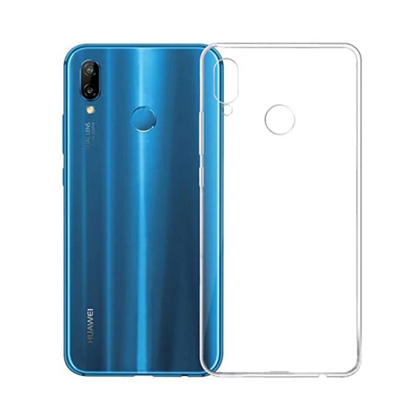 Huawei P20 Lite - Smart silikondeksel fra FLOVEME Transparent/Genomskinlig