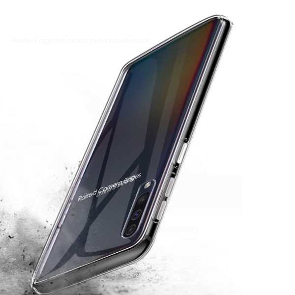 Samsung Galaxy A50 - Støtdempende kraftig silikondeksel Transparent/Genomskinlig