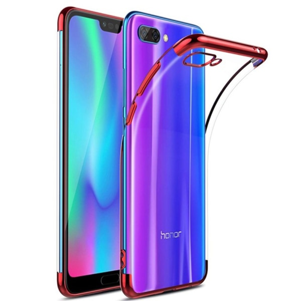 Huawei Y6 2018 - Tyylikäs galvanoitu silikonikuori (FLOVEME) Röd