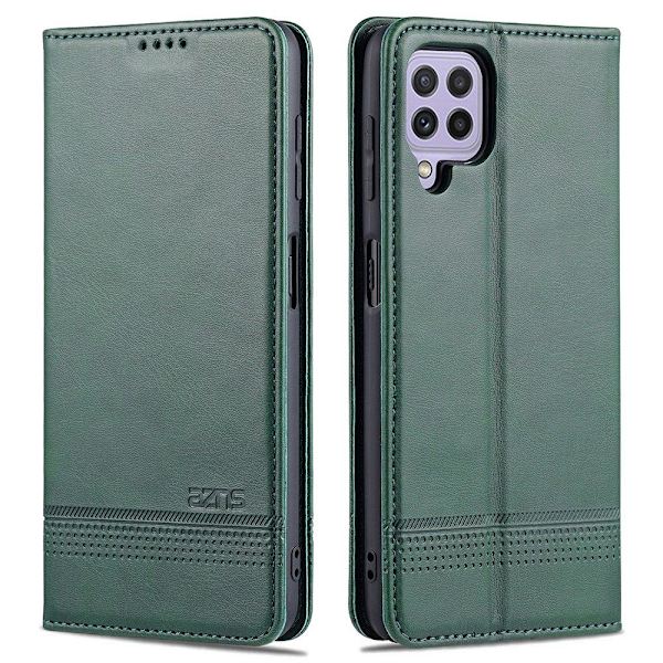 Samsung Galaxy A22 4G - Tankevækkende AZNS Wallet Case Brun