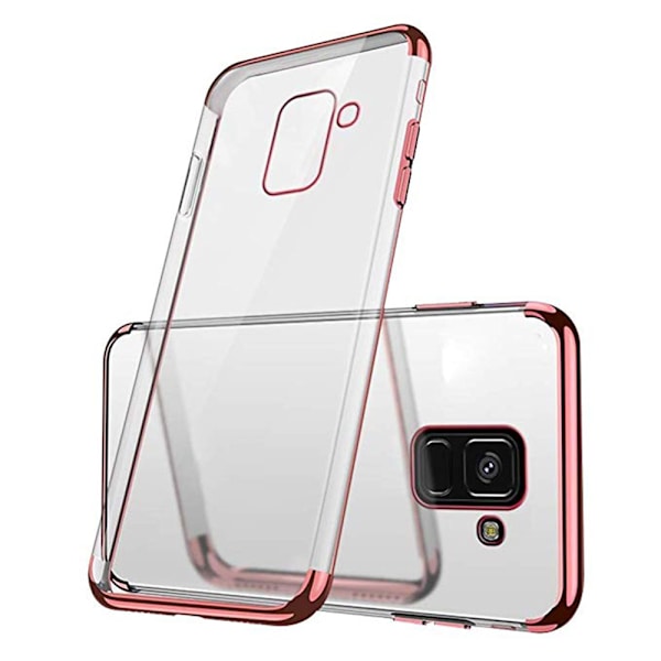 Silikonskal - Samsung Galaxy A8 2018 Silver Silver