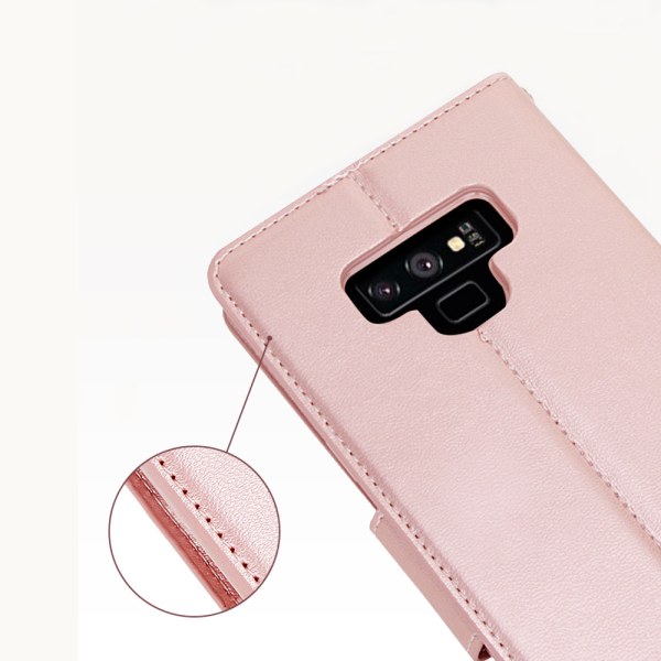 Smart og stilig deksel med lommebok - Samsung Galaxy Note 9 Guld