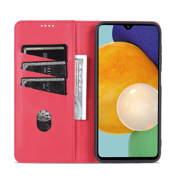 Samsung Galaxy A13 4G - Stilfuldt praktisk pung etui Röd