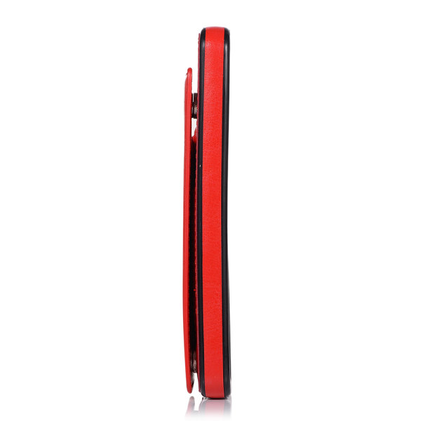Genomt�nkt Nkobee Skal med Kortfack - Samsung Galaxy A40 Röd