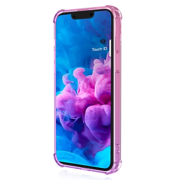 iPhone 16E - Silikonskal med Stötskydd och Stil Rosa/Lila