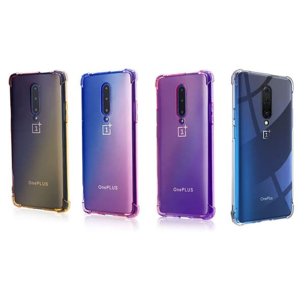 OnePlus 7 Pro - Silikonskal Svart/Guld
