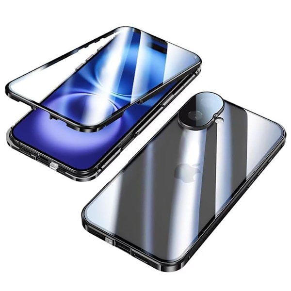 iPhone 16 Plus - Dubbelsidigt Skal Magnetiskt i Stilren Design Grön