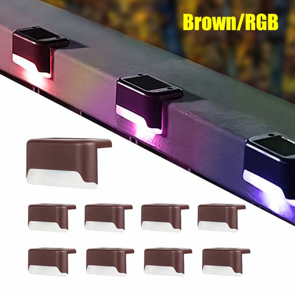 Solcellsdriven Trådlös Utomhusbelysning (4st) Svart RGB Ljus