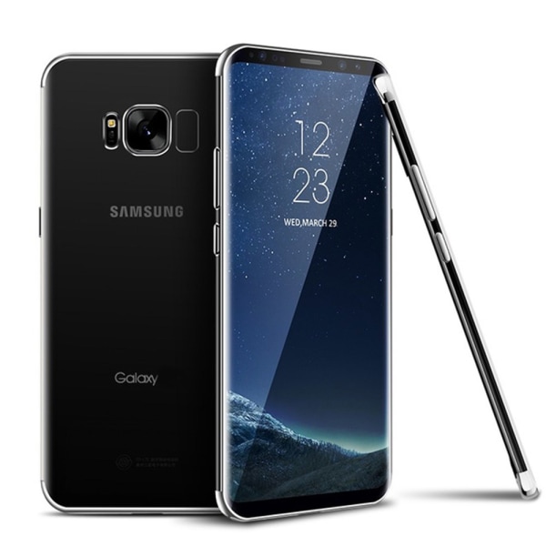 Samsung Galaxy S7 Edge - Tyylikäs Floveme-silikonisuoja Silver