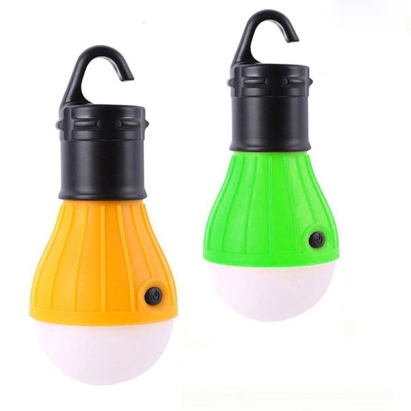 Praktiskt Portable Camping Lampa Ficklampa Grön