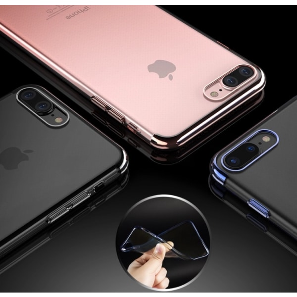 iPhone 8 PLUS - Älykäs, elegantti, tyylikäs silikonikuori FLOVEMiltä Silver
