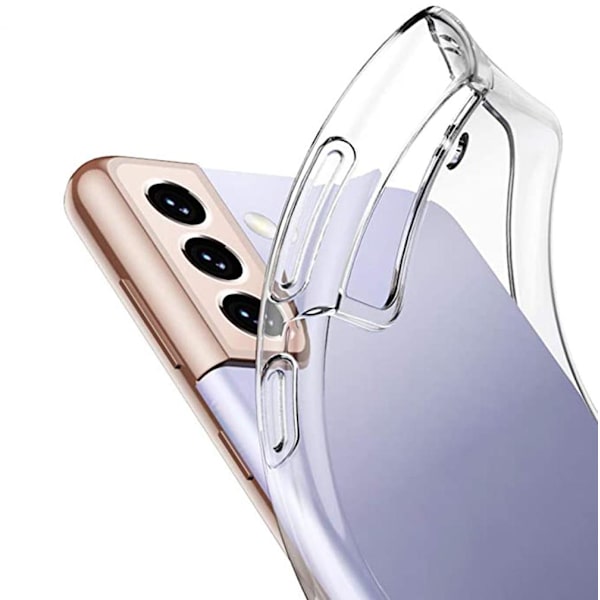 Samsung Galaxy S21 Plus - Stilsäkert Skyddsskal i Silikon (FLOVEME) Transparent