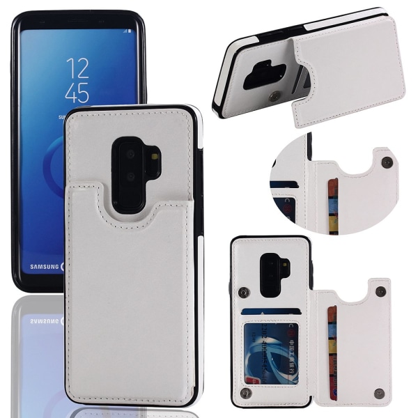 Deksel med lommebok til Samsung Galaxy S9+ Vit f366 | Hvit | Fyndiq