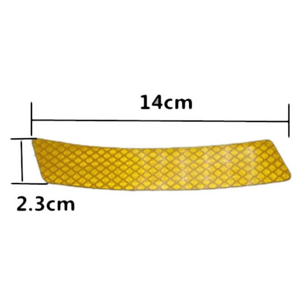 2-Pack Slittåliga Smidiga Reflexremsor Grön