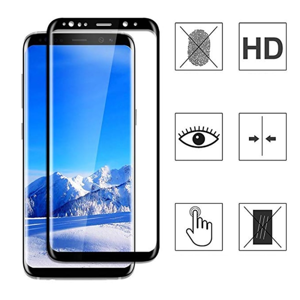 2-PACK HuTech EXXO Skærmbeskytter 3D design - Samsung Galaxy S9+ Halvklar