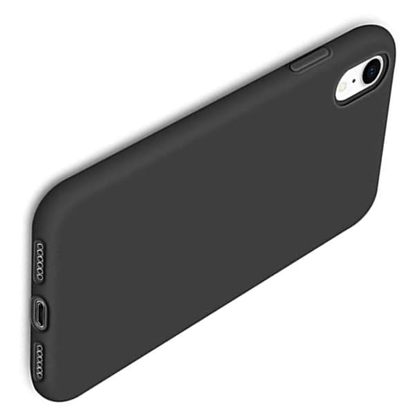 Stötdämpande Silikonskal - iPhone XR Svart