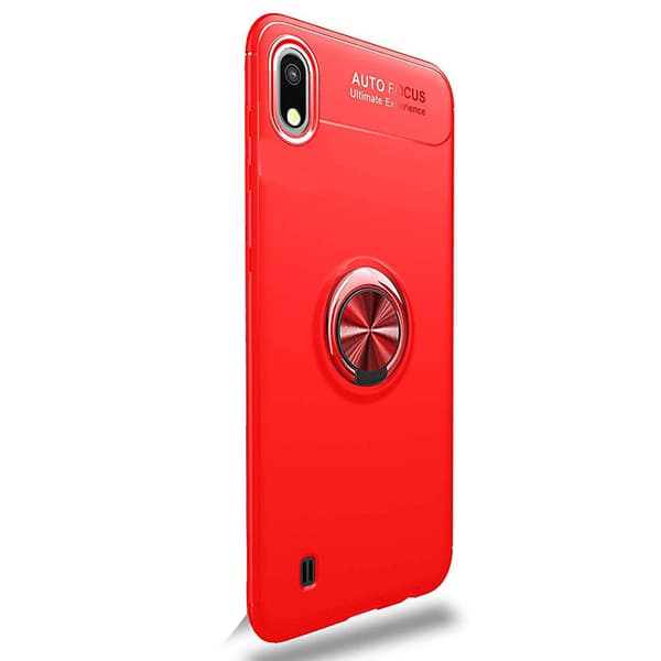 Auto Focus Skal med Ringhållare - Samsung Galaxy A10 Blå/Blå