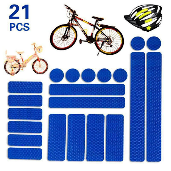 Reflex-Remsor i 21-Pack (Varierade Former) Vit