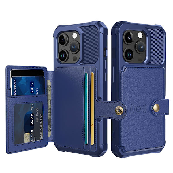 iPhone 15 Pro Max - Elegant plånboksfodral Lila