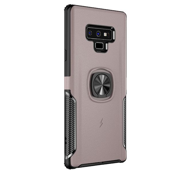 Lemans Exklusiva Skal med Ringhållare - Samsung Galaxy Note 9 Guld