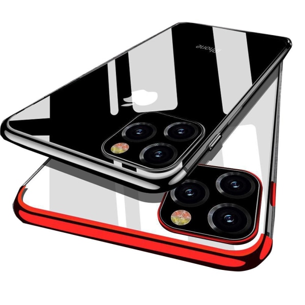 iPhone 12 Pro Max - Beskyttende stilfuldt silikonetui (Floveme) Silver