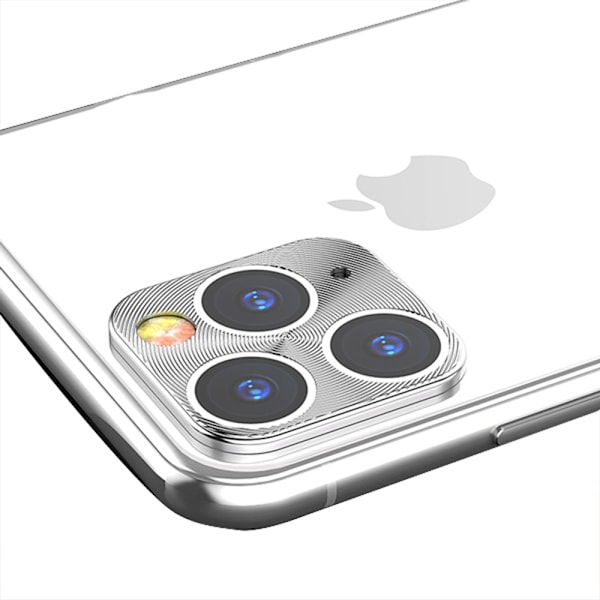 Högkvalitativ HD Kameralinsskydd Ram iPhone 11 Pro Silver