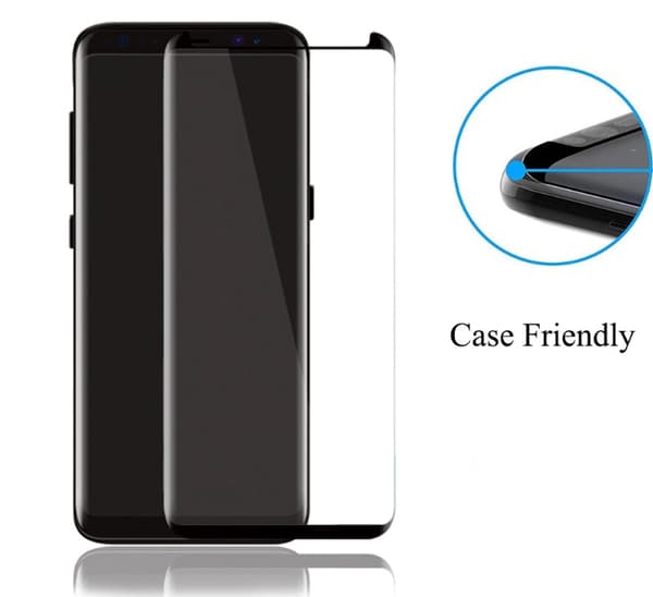 Samsung Galaxy S8+ Skärmskydd CASE-Friendly HuTech 2-PACK Guld